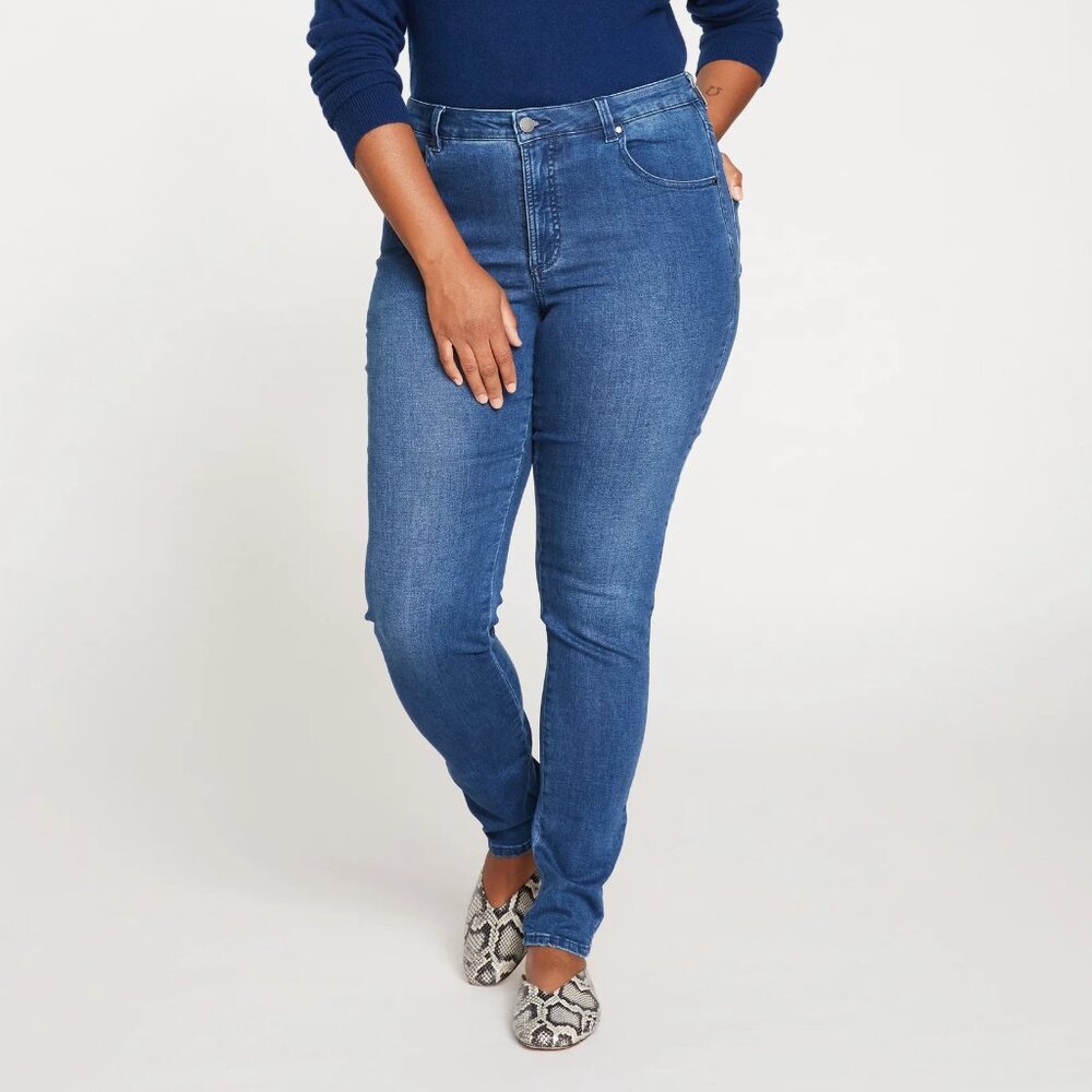 Universal Standard | Seine Mid Rise Skinny Jeans 32 Inch (14 Long)
